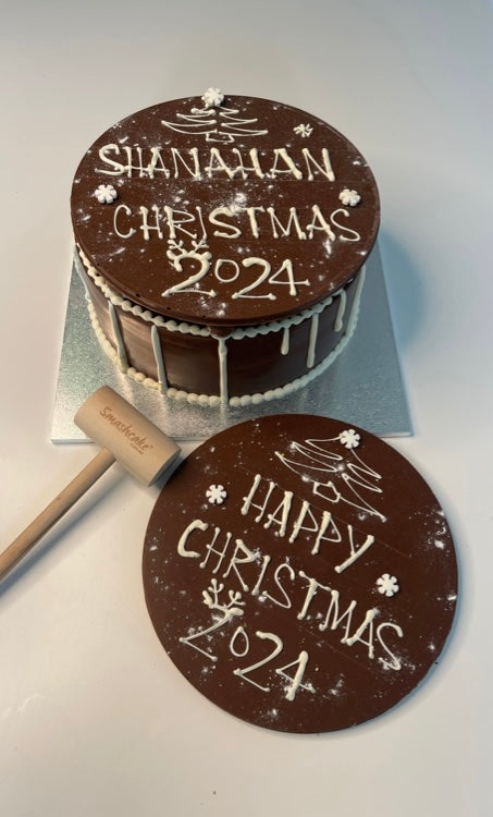 Personalised Hand-piped Christmas Smashcake