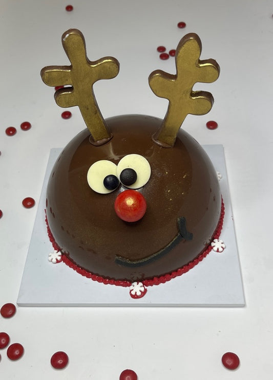 Rudolph Reindeer Smashcake- Cartoon Style