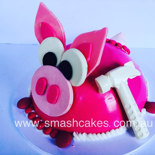 Pink Piggy Smashcake